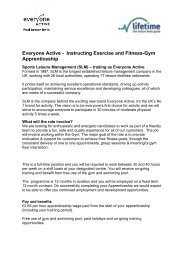 our factsheet - Everyone Active