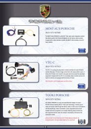 MOST-AUx-pORSCHe VTC-C TOOKI pORSCHe - Davicom ...