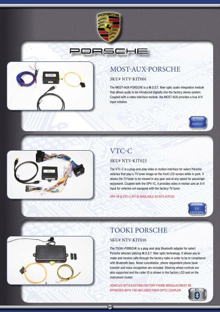 MOST-AUx-pORSCHe VTC-C TOOKI pORSCHe - Davicom ...