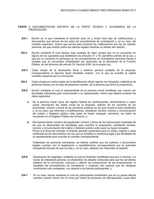 SecciÃ³n I. Instrucciones para los licitantes. - REF.PEMEX.com