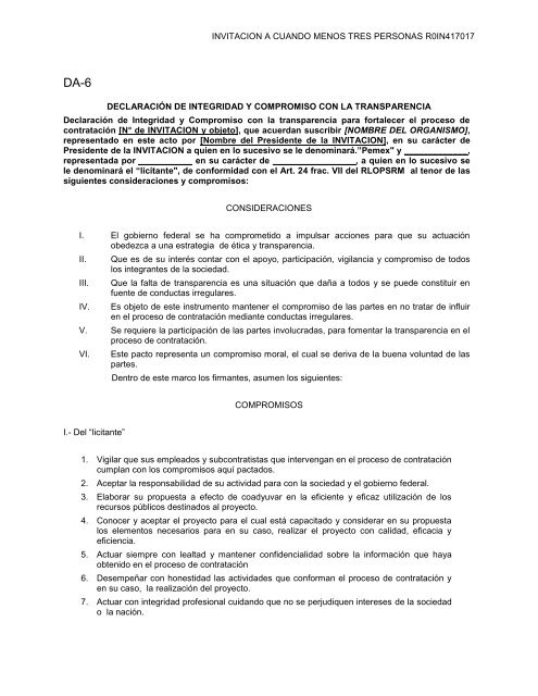 SecciÃ³n I. Instrucciones para los licitantes. - REF.PEMEX.com