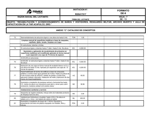 SecciÃ³n I. Instrucciones para los licitantes. - REF.PEMEX.com