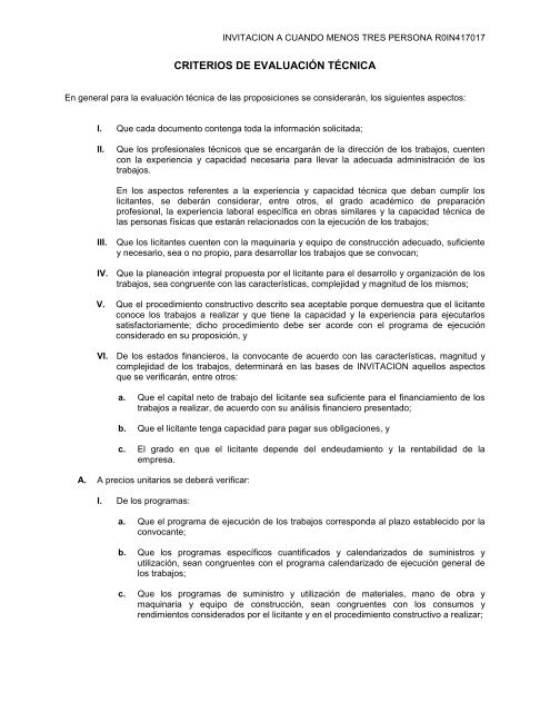 SecciÃ³n I. Instrucciones para los licitantes. - REF.PEMEX.com