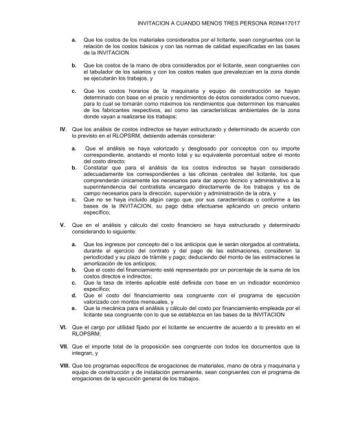 SecciÃ³n I. Instrucciones para los licitantes. - REF.PEMEX.com