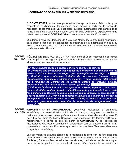 SecciÃ³n I. Instrucciones para los licitantes. - REF.PEMEX.com