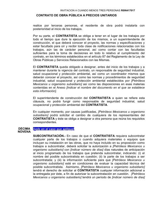 SecciÃ³n I. Instrucciones para los licitantes. - REF.PEMEX.com