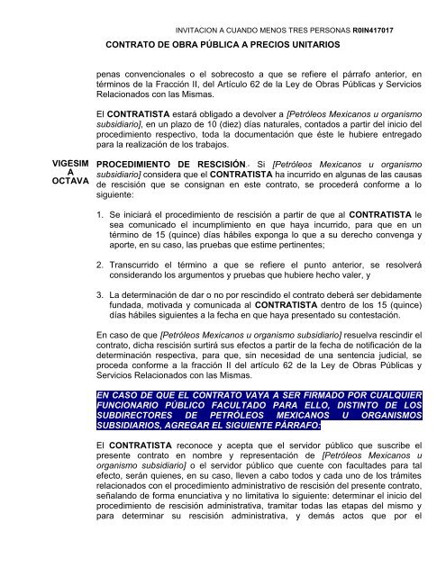 SecciÃ³n I. Instrucciones para los licitantes. - REF.PEMEX.com