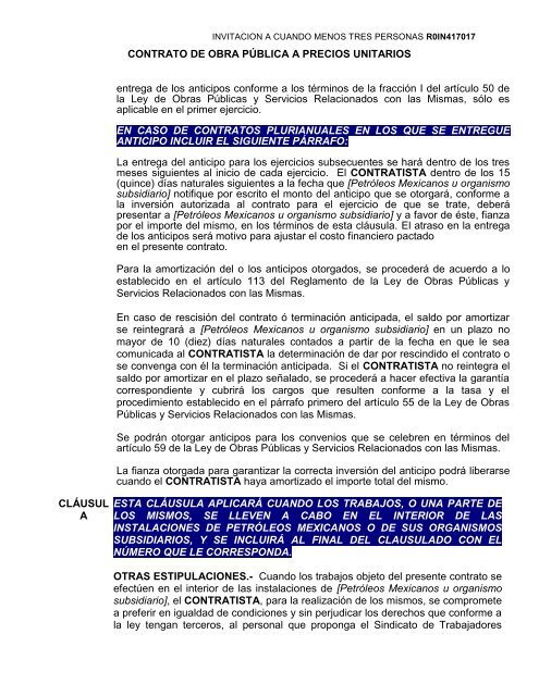 SecciÃ³n I. Instrucciones para los licitantes. - REF.PEMEX.com