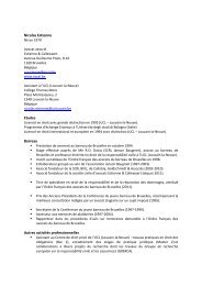 CV Nicolas Estienne - Grerca