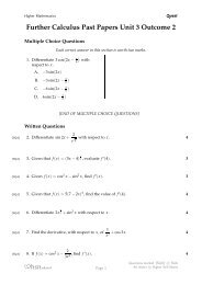 Further Calculus Past Papers Unit 3 Outcome 2 - Mathsrevision.com