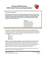 Policies and Procedures - Mosinee School District