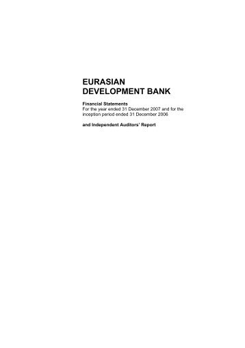 EDB Financial Statements 2006 - 2007 (258 KB)
