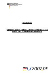 Guidelines Gender Equality Policy: A Strategy for Success in the ...
