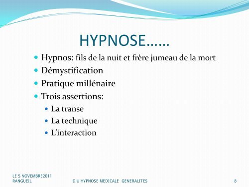 NOUVELLE HYPNOSE