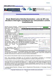 Etude MobiCadres Deloitte Nomination : prÃ¨s de 40% des dÃ©cideurs ...