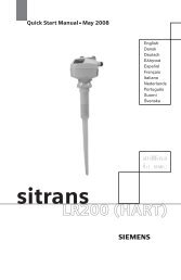 SITRANS LR200 (HART) - Siemens