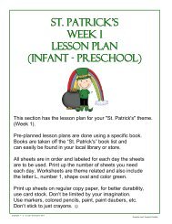 St. Patrick's Week 1 Lesson plan (Infant - Preschool) - 1 - 2 - 3 Learn ...