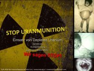 Einsatz von Uranmunition