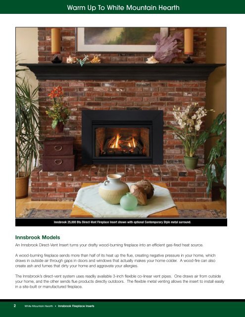 The Innsbrook Direct-Vent Fireplace Insert