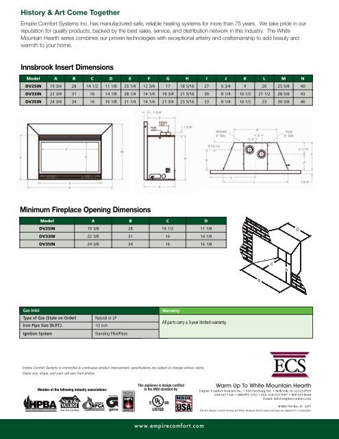 The Innsbrook Direct-Vent Fireplace Insert