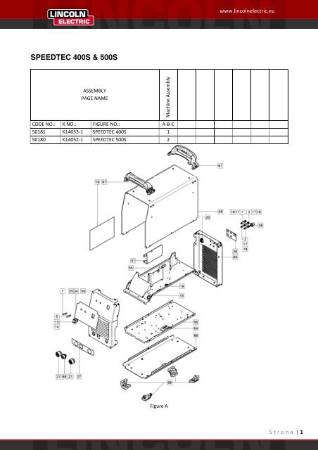 SPEEDTEC 400S & 500S - Lincoln Electric - documentations