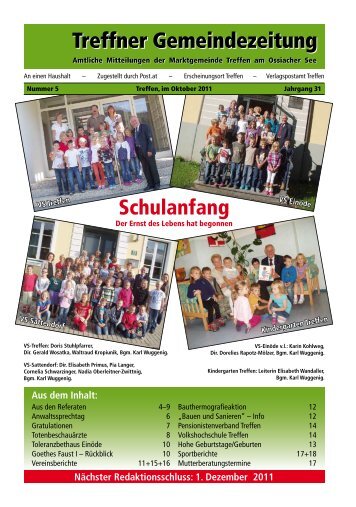 Oktober 2011 - Marktgemeinde Treffen