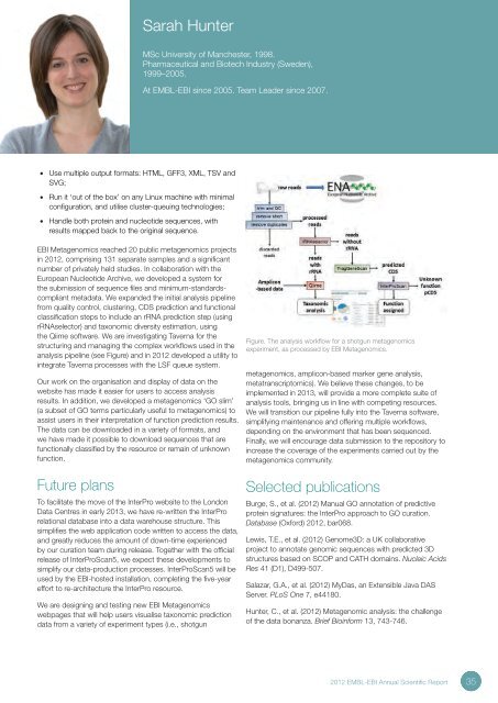 EMBL-EBI Annual Scientific Report 2012