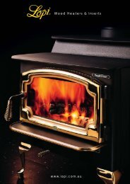 Lopi Wood Brochure - Pivot Stove & Heating