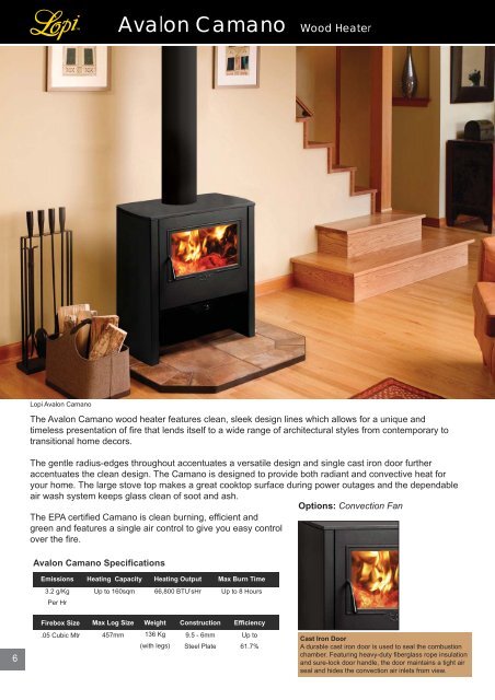 Lopi Wood Brochure - Pivot Stove & Heating
