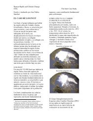 el caso de los inuit - The Center for International Environmental Law