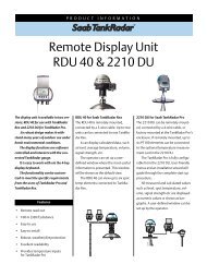 Remote Display Unit RDU 40 & 2210 DU