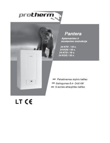 Pantera 24 KOV (KTV) 18 v. instrukcija - Protherm