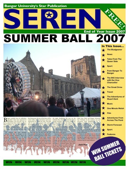 SUMMER BALL 2007 - Seren - Bangor University