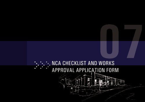 nCA CHeCKliST AnD WorKS APPROVAL APPLICATION FORM