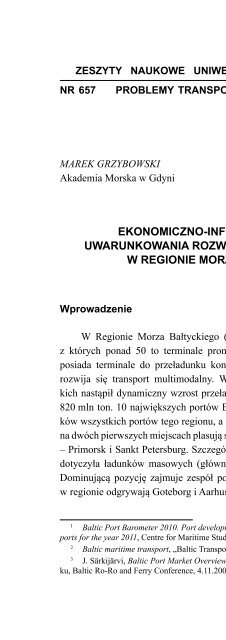 Zeszyt naukowy - caÅoÅÄ - WydziaÅ ZarzÄdzania i Ekonomiki UsÅug