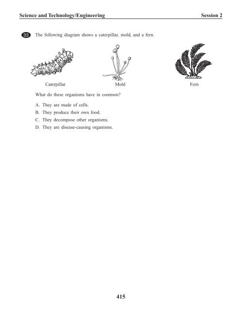 Grade 8 Science and Technology/Engineering Test