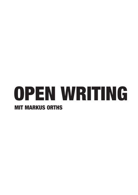 open poems open writing 09/10 - Crespo Foundation