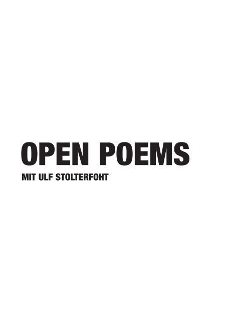 open poems open writing 09/10 - Crespo Foundation