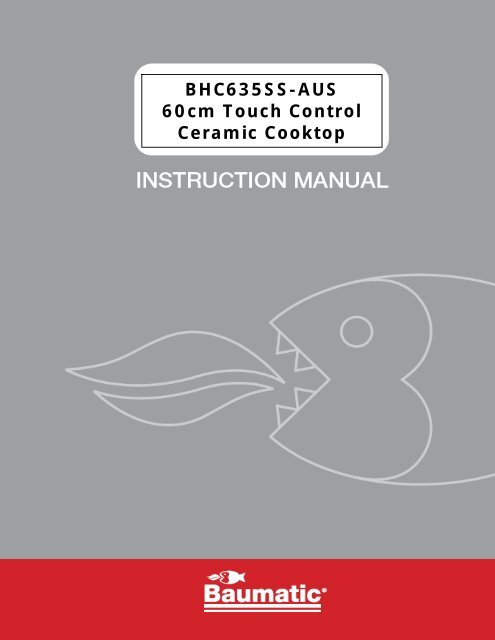 BHC635SS-AUS 60cm Touch Control Ceramic Cooktop - Baumatic