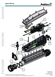 Spare parts electric heater Aqua HS - Pahlen