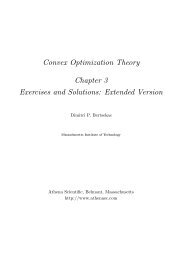 Convex Optimization Theory Chapter 3 Exercises ... - Athena Scientific