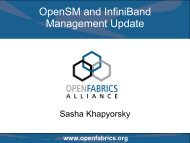 OpenSM and IB Management Update 2009
