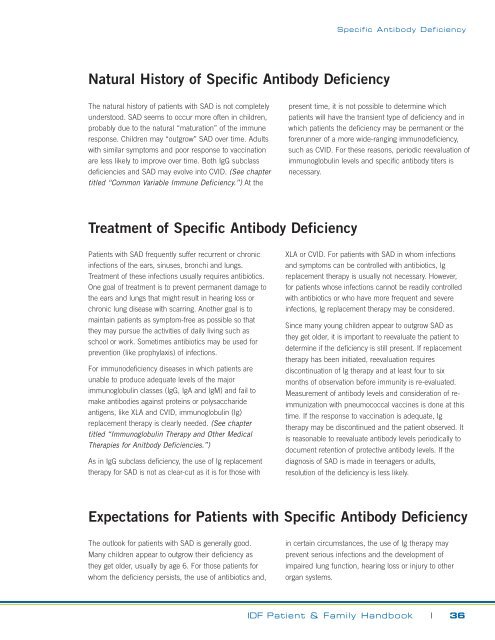 Specific Antibody Deficiency
