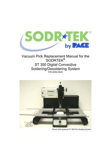 ST 350 Manual Vacuum Pik Replacement_EN.pdf - PACE Worldwide