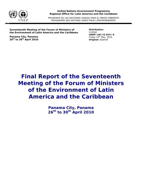 English - Programa de Naciones Unidas para el Medio Ambiente