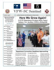 VFW-SC Sentinel - Department of South Carolina VFW