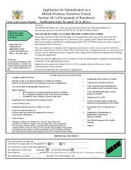 Application for Naturalization as a British Overseas Territories ...