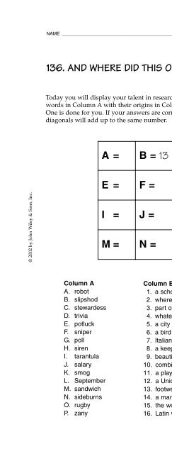 English Brainstormers - Ready-to-Use Games and Activities that ...