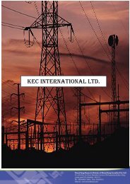 KEC INTERNATIONAL LTD. - The Smart Investor