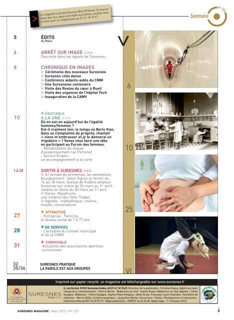 Suresnes Magazine - NÂ°229 - Mars 2012